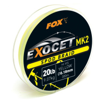 Fox Šňůra Exocet MK2 Spod Braid Yellow 300m Varianta: 20lb, Nosnost: 9,07kg, Průměr: 18mm