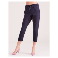 Navy pants 7/8 with white pinstripes Yups