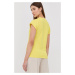 Bavlněné tričko Marella žlutá barva