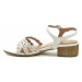 Tamaris 1-28223-24 bílé dámské sandály na podpatku Bílá