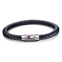 Tommy Hilfiger Trendy tmavě modrý kožený náramek TH2701000