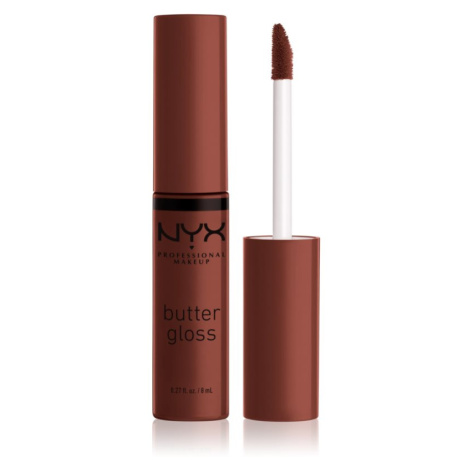 NYX Professional Makeup Butter Gloss lesk na rty odstín 51 Brownie Drip 8 ml