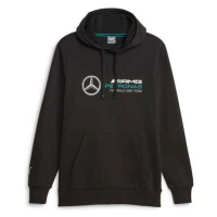 Puma MERCEDES-AMG PETRONAS F1 ESSENTIALS HOODIE Pánský svetr, černá, velikost