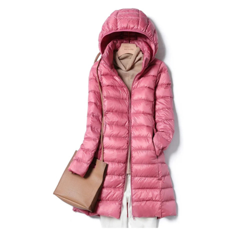 dámská péřová parka – zimní bunda s kapucí