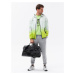 Men's sports jacket with ombre effect - white and lime green V1 OM-JANP-0104