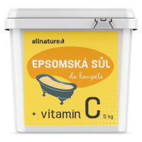 Allnature Epsomská sůl Vitamin C sůl do koupele s vitaminem C 5000 g