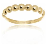 Dámský prsten ze žlutého zlata bez kamínků PR0456F + DÁREK ZDARMA
