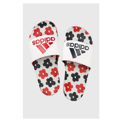 Pantofle adidas dámské, červená barva | Modio.cz