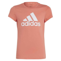 adidas BIG LOGO TEE Dívčí tričko, oranžová, velikost