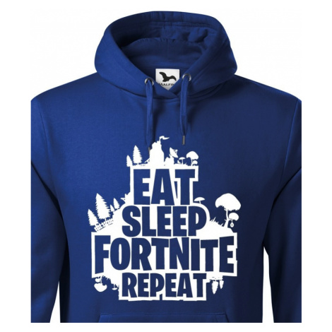 Pánská mikina Eat Sleep Fortnite Repeat BezvaTriko