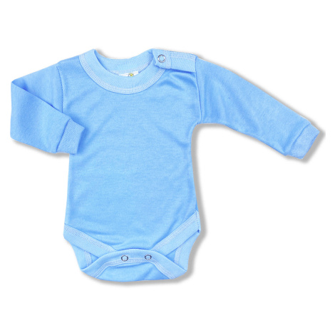 Body pro miminka- Jednobarevné modré