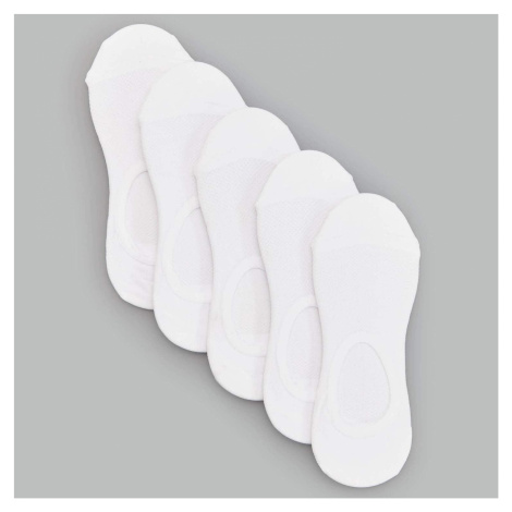 Reserved - Sada 5 párů neviditelných ponožek - Bílá