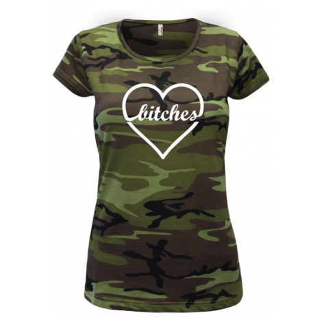 Bitches (párové triko) - Dámské maskáčové triko