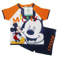 MICKEY MOUSE CHLAPECKÝ ČERNO-ORANŽOVÝ SET Barevná