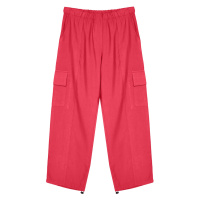 Trendyol Fuchsia Cargo Pocket Wide Leg Woven Trousers