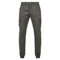 AOP Glencheck Cargo Jog Pants - darkgrey