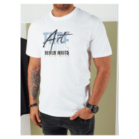 Dstreet Módní bílé tričko s nápisem