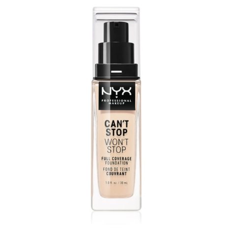 NYX Professional Makeup Can't Stop Won't Stop Full Coverage Foundation vysoce krycí make-up odst