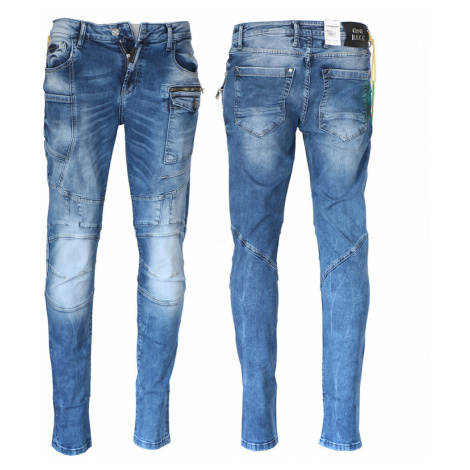 CIPO & BAXX kalhoty pánské CD577 L:34 slim fit jeans džíny