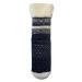 ISOTONER Hřejivé ponožky se žakárovým vzorem, protiskluzová podrážka