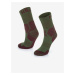 Khaki unisex outdoorové ponožky Kilpi ULTRA-U