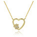 Beneto Zlatý náhrdelník Láska k mazlíčkovi AGS702/48-GOLD