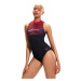 Dámské plavky speedo womens printed hydrasuit black/fed red/chroma