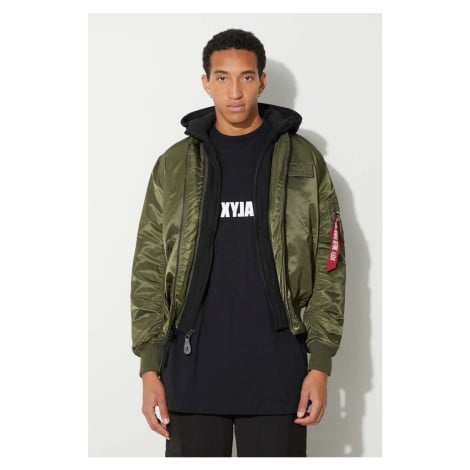 Bunda Alpha Industries MA-1 D-Tec pánská, zelená barva, zimní, 183110.481