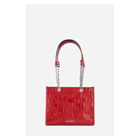 Kabelka karl lagerfeld k/skuare sp shiny mono md tote klassic red