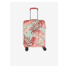 Sada tří vzorovaných cestovních kufrů v růžové a tyrkysové barvě Travelite Cruise 4w S,M,L
