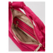 Tmavě růžová dámská saténová kabelka Guess Velina Hobo