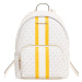 Michael Kors dámský batoh Erin střední bílý s žlutým pruhem