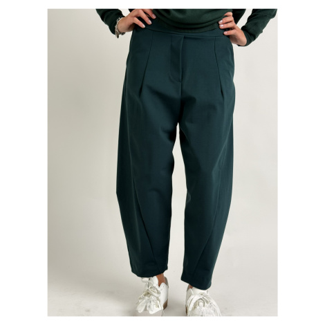 Červené dámské casual kalhoty