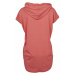 Ladies Sleeveless Jersey Hoody - coral