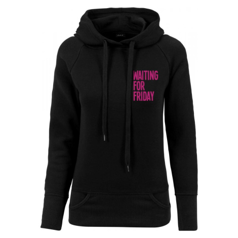 Ladies Waiting For Friday Hoody - black Mister Tee