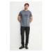 Bavlněné tričko Alpha Industries Basic T-Shirt šedá barva, 100501.412