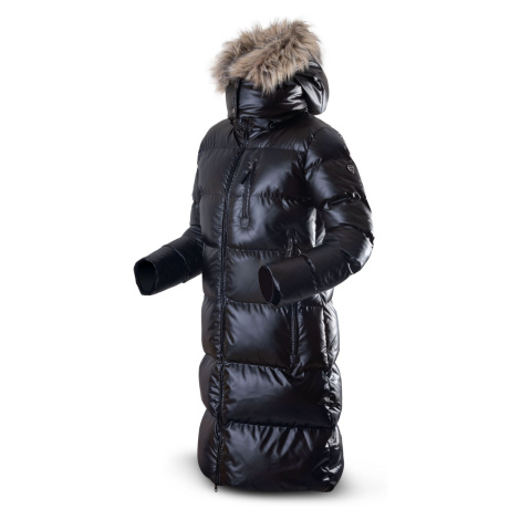 TRIMM Dámský zimní teplý dlouhý prošívaný kabát Barva: Černá