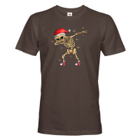 Pánské triko Kostlivec dab dance - vtipné vánoční triko
