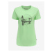 Zelené dámské bavlněné tričko ALPINE PRO ZAGARA