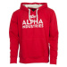 Alpha Industries Mikina Foam Print Hoody červená | bílá