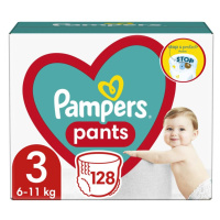 PAMPERS Pants Kalhotky plenkové jednorázové 3 128 ks - MEGA PACK