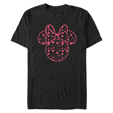 Černé pánské tričko Disney Minnie Hearts Fill ZOOT.FAN