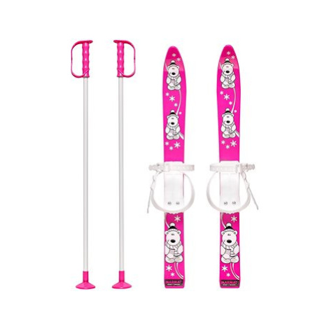 Master Baby Ski 70 cm, dětské plastové lyže růžové Master Sport