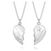 Sada stříbrných náhrdelníků - "Mother" a "Daughter", rozlomené srdce, čiré zirkony