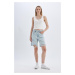 DEFACTO Normal Waist Ripped Jean Bermuda Shorts