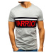 Pánské tričko s potiskem "Warrior" 100701 - šedá