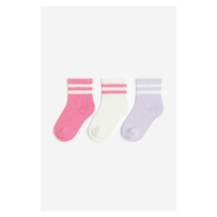 H & M - Ponožky: balení po 3 - fialová