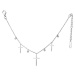 JVD Stříbrný náhrdelník s křížky SVLN0143XH2BI40