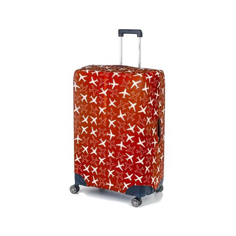 FLY-MY Obal na kufr Plane L/XL - Spinner 70-80 cm, červený
