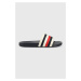 Pantofle Tommy Hilfiger TOMMY ESSENTIAL POOL SLIDE dámské, tmavomodrá barva, FW0FW07151